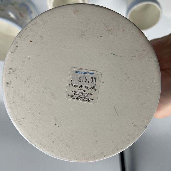 Yankee Candle Snow Folks Candle Holders Simmer Pot Mitten Tea Light Votive 6 - Picture 8 of 15